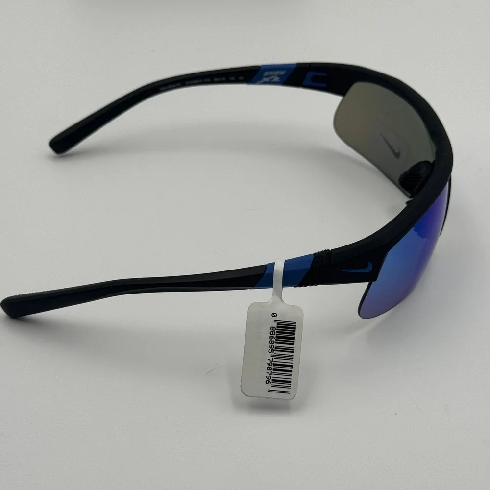 Nike Show X1 Sport Sunglasses Black Blue NWT